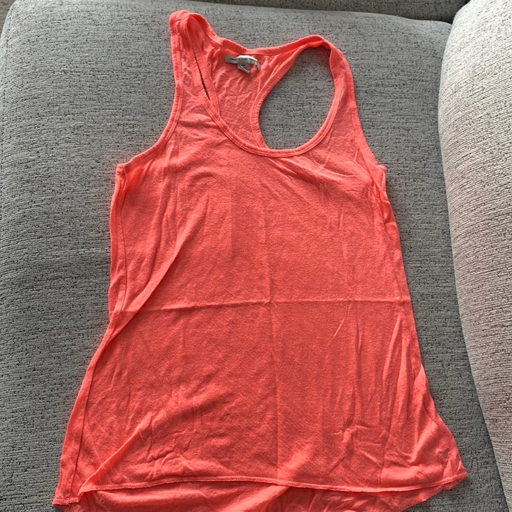 American Eagle Orange Racer Back Work Out Shirt